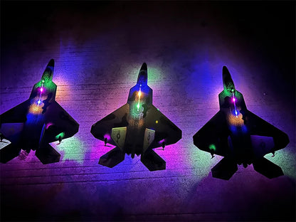 2024 New F22S 2.4G 4CH 3D6G RC Airplane Raptor F22 Warplane WLtoys A180 Upgrade Version LED Light With Gyroscope Out Door Toys